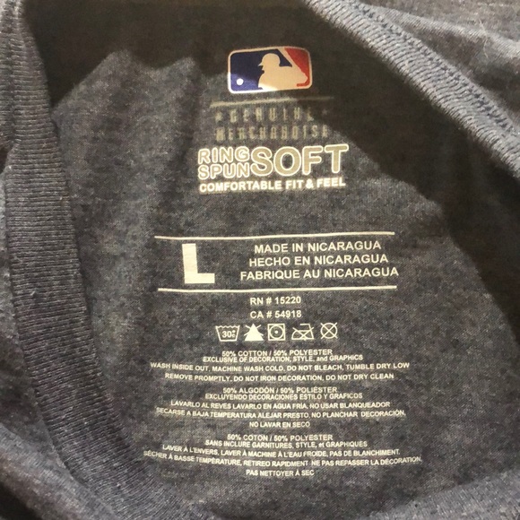 MLB Milwaukee Brewers blue tee size large - Picture 4 of 5